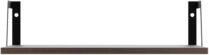 SRIWATANA Floating Shelves Wall Mounted Set of 2 Rustic Wood Shelves - Image 5