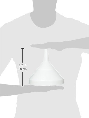 HomeBrew 8" Funnel with Strainer White - Image 2