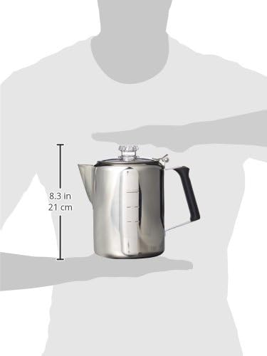GSI Outdoors Percolator Coffee Pot I Glacier Stainless Steel - Image 3
