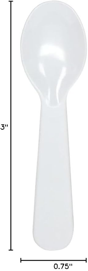 Karat U2450W 2.9" PS Disposable Tasting Spoon - Image 8