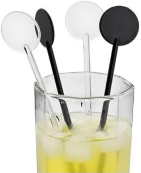 Brccee AC 100PCS 7 Inches Cocktail Swizzle Sticks, Disposible Plastic Drink - Image 4
