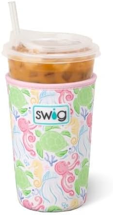 Swig Life Medium Iced Cup Coolie, Standard 22oz Iced Coffee Cup Insulator Sleeve by SwigLife