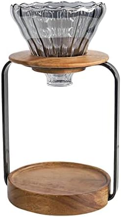 SOTECH Pour Over Coffee Station Dripper Stand Coffee Filter Wooden Filter - Image 8