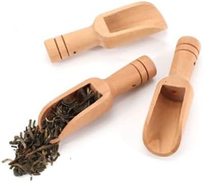 6 PCS Mini Wooden Spoon Wooden Kitchen Mini Bath Salt Spoon - Image 3