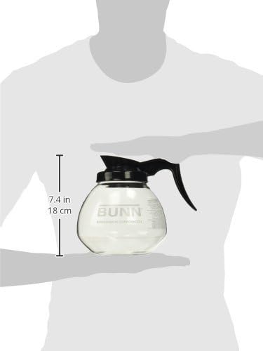 BUNN Coffee Pot Decanter/Carafe, 2 Black Regular and 1 Orange Decaf, 12 Cup - Image 4