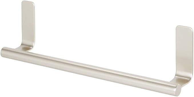 mDesign Steel Wall-Mounted Towel Rack Storage Holder - Image 7
