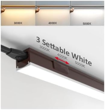 Leetdud Under Cabinet Lighting Plug in, 24 Inch 2 Pcs, Linkable AC120V 3CCT - Image 3