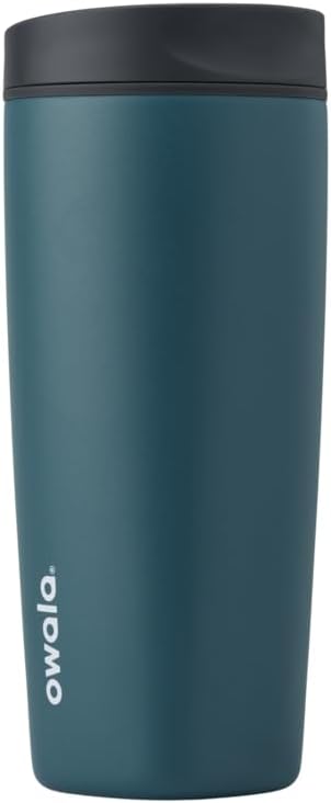 Owala SmoothSip Slider Insulated Stainless Steel Coffee Tumbler, Reusable Iced by Unknown