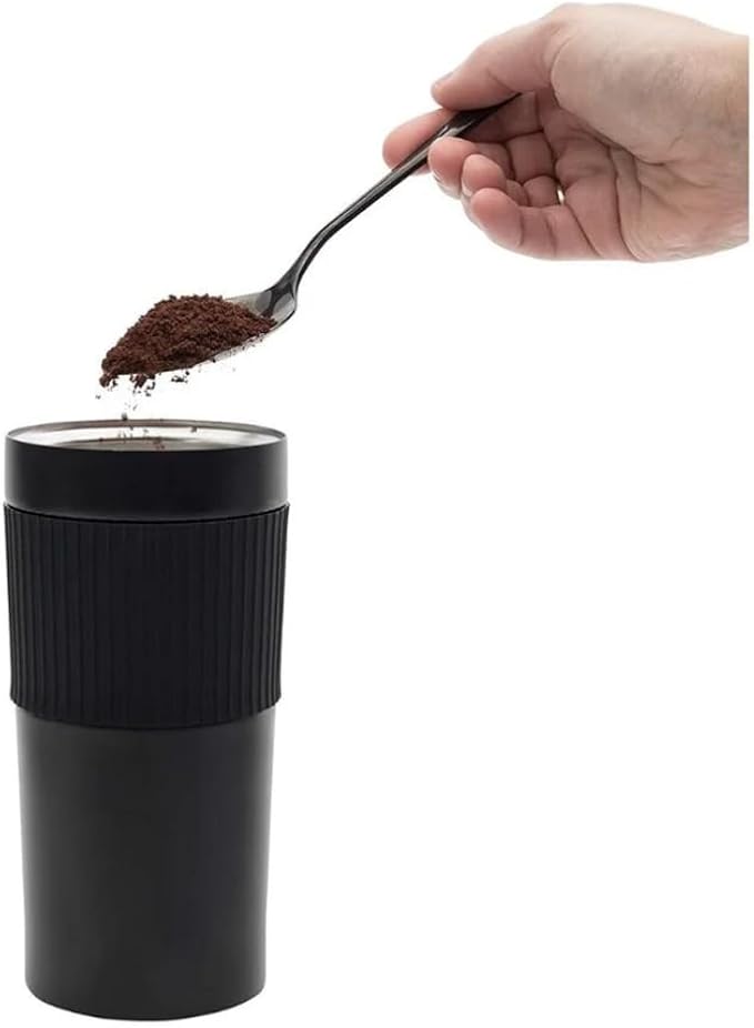 French Press Coffee Maker Stainless Steel Coffee Press Travel Mug Insulated - Image 5