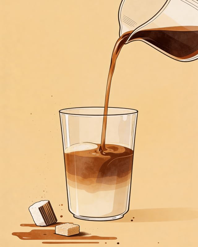 Lawrence Williams Designs Iced Coffee Pour Poster by LawrenceWilliamsDesigns