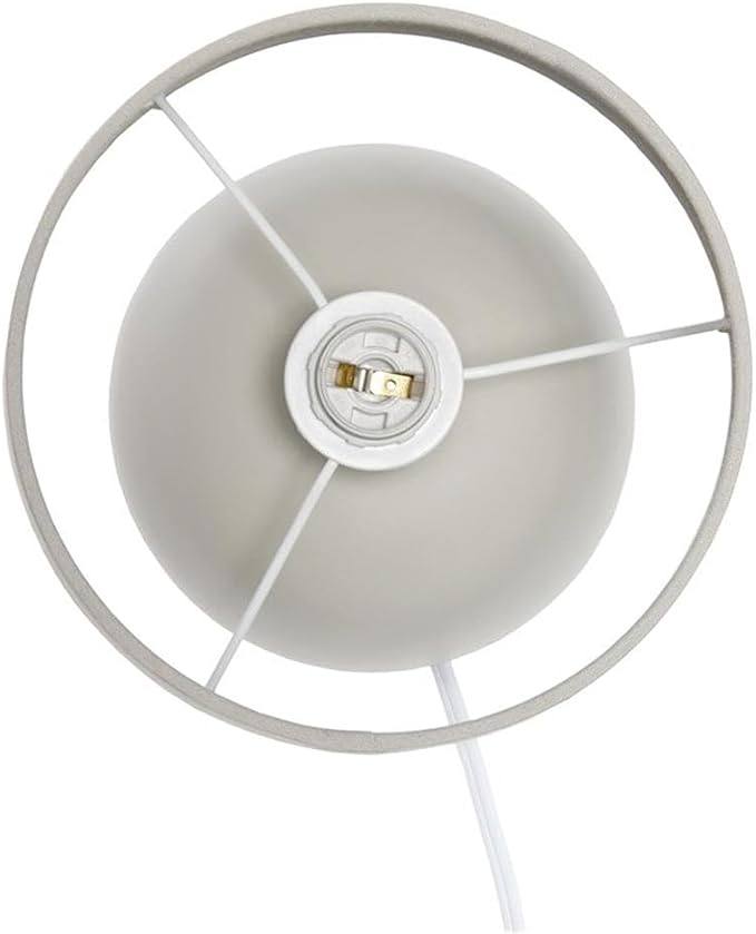 Simple Designs LT2078-LWG Petite Mid Century Table Lamp, Light Wood and Light - Image 6