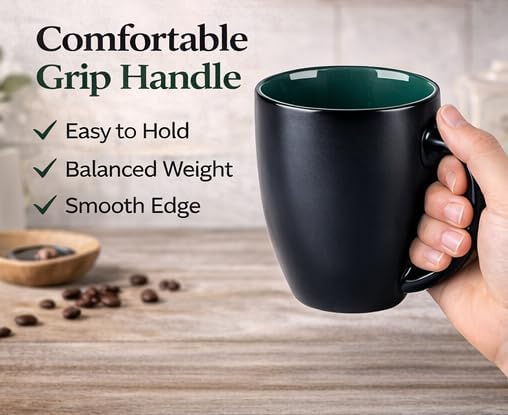 GBhome 16oz Coffee Mugs Set of 6, Large Ceramic Coffee Mugs - Image 9