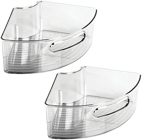 mDesign Plastic Lazy Susan Cabinet Storage Bin by mDesign