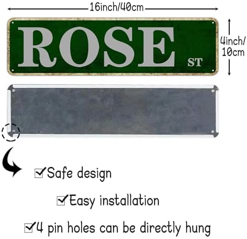 Metal Tin Sign 8 MILE RD sign Retro Aluminum Metal Sign - Image 3