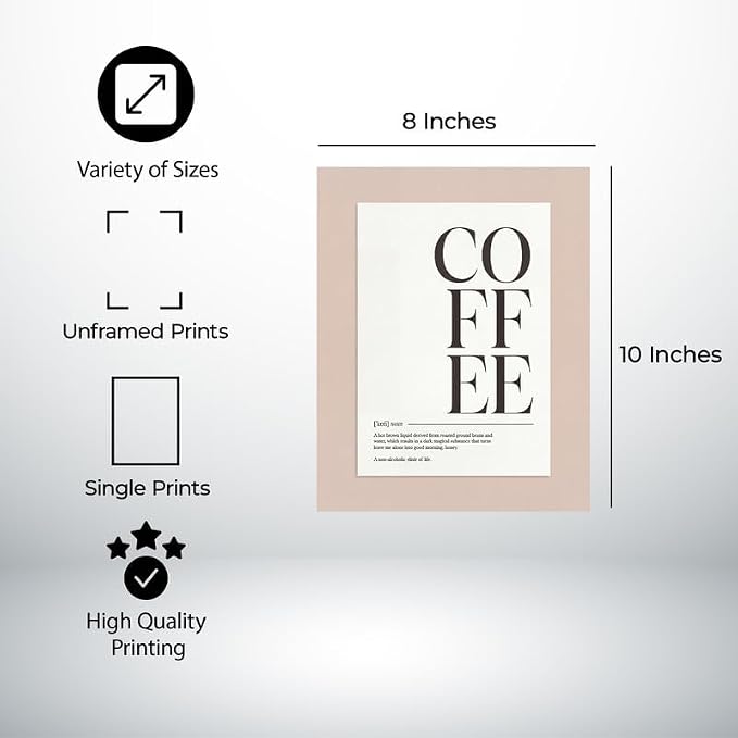 Lawrence Williams Designs Coffee Typography Poster - Image 2