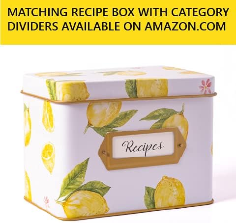 Heart&Berry Lemon Recipe Cards 4x6 Double Sided - Image 3