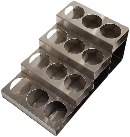 Rattleware 4-Tier Stainless Steel 12 Bottle Coffee Syrup Wire Rack Fifths – by rattleware