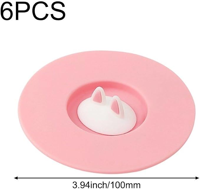 Dustproof Cup Cover Reusable Cup Lid Silicone Mug Lid 3D Cat Ears Mug Lid - Image 4