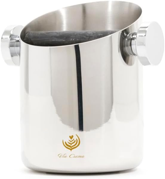 VIA CREMA Espresso Knock Box Coffee Grounds Container Non-Slip - Image 3