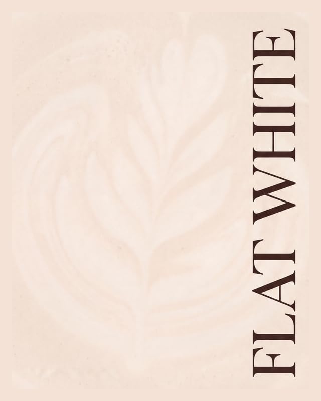 Lawrence Williams Designs Flat White Coffee Poster by LawrenceWilliamsDesigns