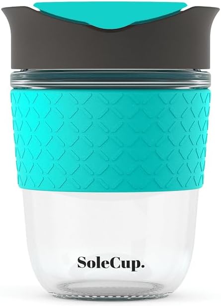 Reusable Strengthened Glass Travel Cup by SoleCup