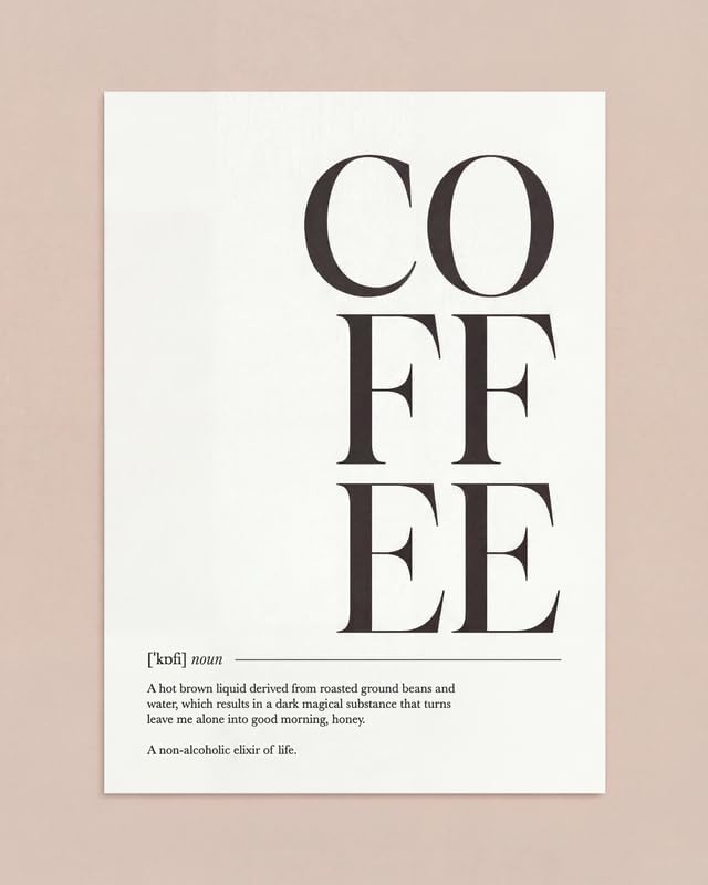 Lawrence Williams Designs Coffee Typography Poster by LawrenceWilliamsDesigns