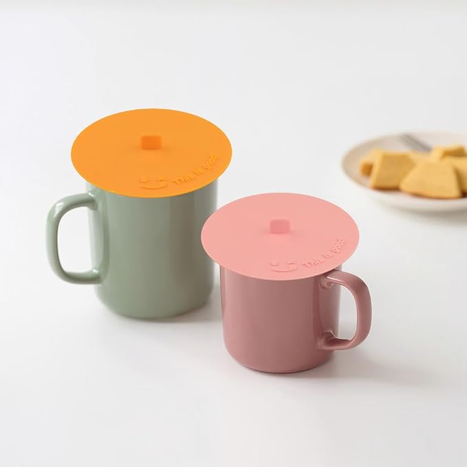 Silicone Cup Covers for Drinks, Cute Reusable Silicone Lids for Cups, Universal - Image 6