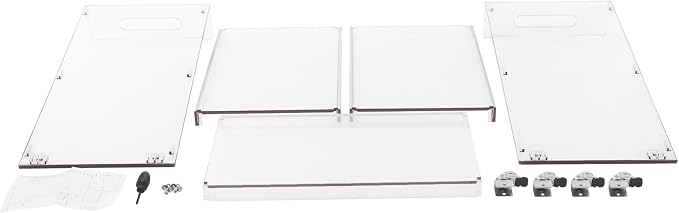 Acrylic Rolling Serving Cart, 3 Tier Clear Bar Cart, Acrylic Serving Storage - Image 7