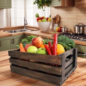 ARTAWEIN Set of 2 Rustic Wooden Crates - Image 5