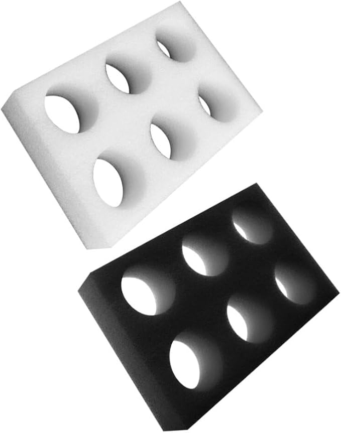 Vaguelly 2pcs Portable Cotton Cup Holder Tray - Image 9