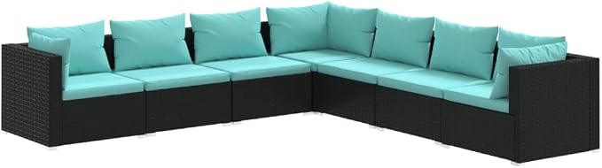 7-Piece Garden Lounge Set, 7-Seater Patio Furniture Set by Unknown