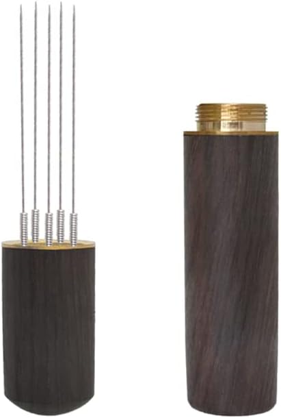 Portable Espresso Coffee Stirrer WDT Tool, Nature Wood Handle Needle Type - Image 2