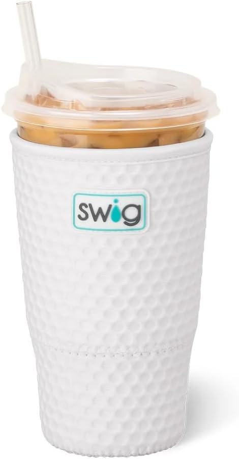 Swig Life Large Iced Cup Coolie, 30-32oz Iced Coffee Cup Insulator Sleeve by SwigLife