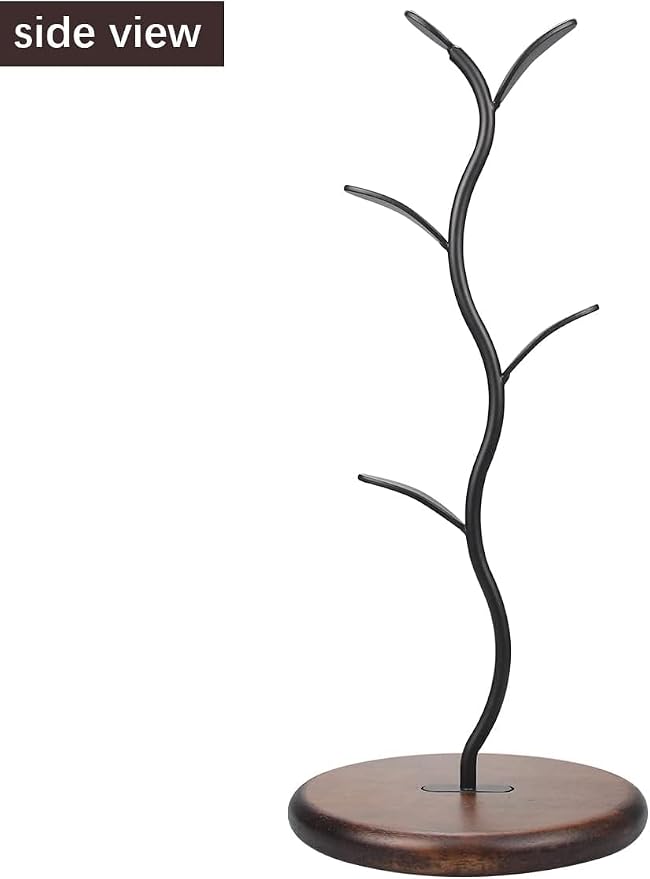 Mi hogar Leaf-Shaped Mug Tree Stand - Image 3
