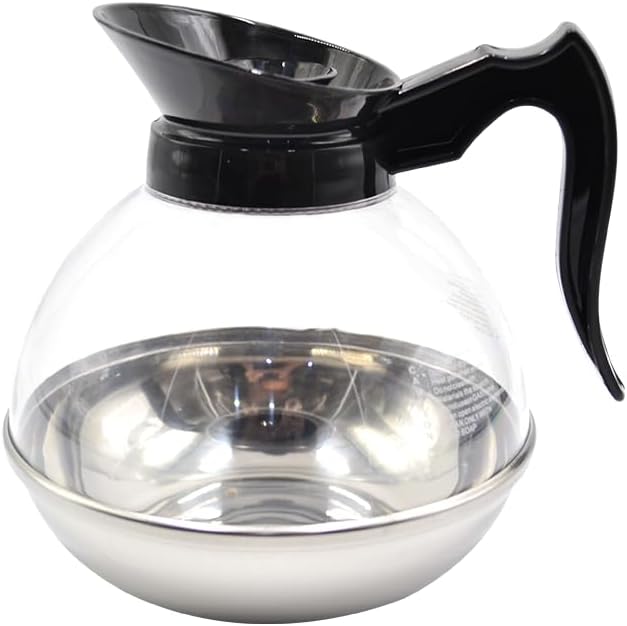 1 Pack Commercial Coffee Decanter 64oz 1.8L 12 Cup, Polycarbonate Plastic Body by FUJIDENSO