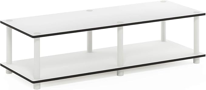 Furinno JUST TV Stand, 2-Tier Wide Entertainment Center by Furinno-FitsYourSpaceFitsYourBudget