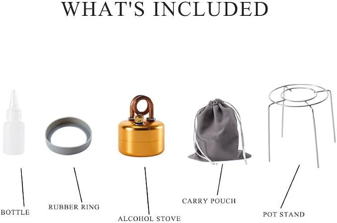 Mini Alcohol Camping Stove – Lightweight Brass & Aluminum Spirit Burner - Image 3