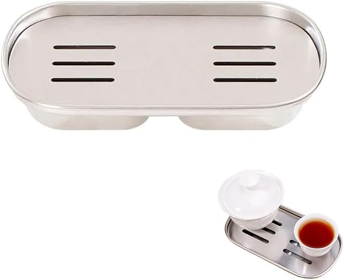 Espresso Cups Drip Tray Tea Cup Saucer Small Glass Teacup Serving Tray Coffee by Unknown