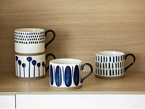 Koja 16 oz. Elegant Hand Painted Decorative Large Porcelain Ceramic Mug Set. 4 - Image 4