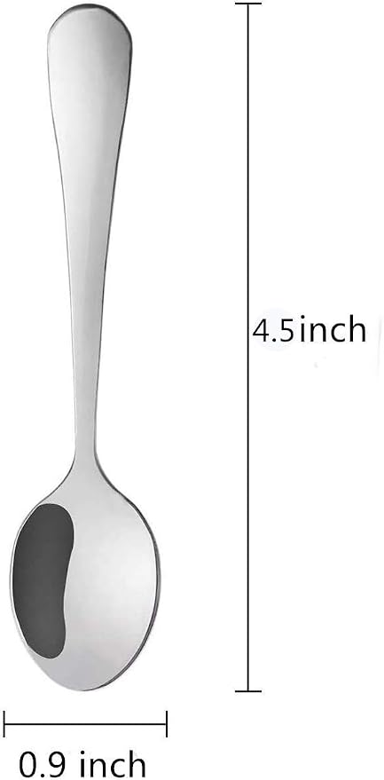 10-piece Demitasse Espresso Spoons, 4.5 Inches Stainless Steel Mini Coffee - Image 2