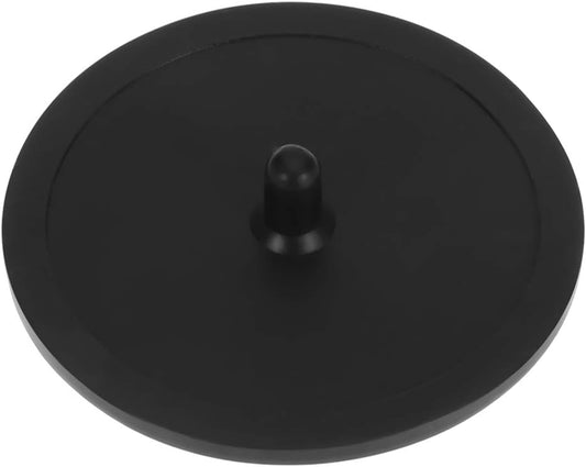 Blind Filter Backflush Disk, Rubber Insert Blind Filter Disc Backflush Cleaning Pad Disk Tray Compact Lightweight for Espresso Makers Coffee Machines Accessories Backwash Plate Cafe Kitchen Black 50mm