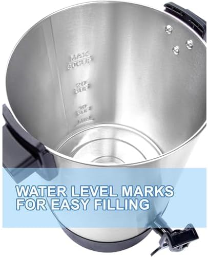 SYBO SR-CP Commercial Grade Stainless Steel Percolate Coffee Maker Hot Water Urn - Image 2
