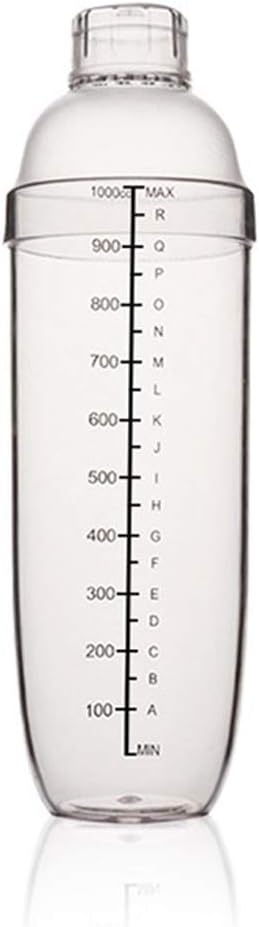 Plastic Cocktail Shaker, Drink Mixer Hand Shaker Cup by FEOOWV