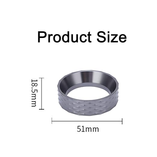 51mm Espresso Dosing Funnel, Magnetic Dosing Funnel Aluminum Coffee Dosing Ring - Image 2