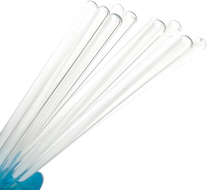 10 Pcs Glass Stirring Sticks Lab Stirring Rods Science Mixing Sticks Clear - Image 2
