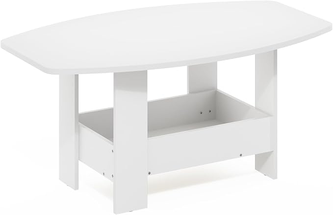 Furinno Simple Design Coffee Table, 2-Tier Modern Center Table - Image 5