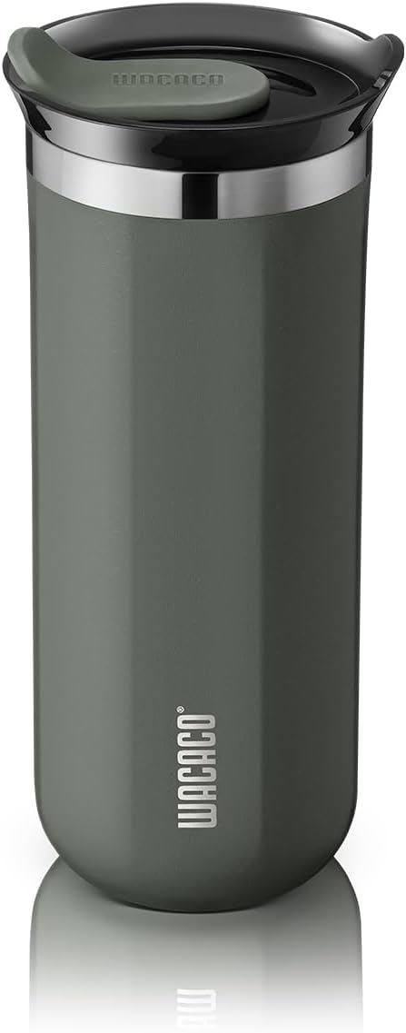 WACACO Octaroma Grande Vacuum Insulated Coffee Mug, 15 fl oz, Double-wall by WACACO