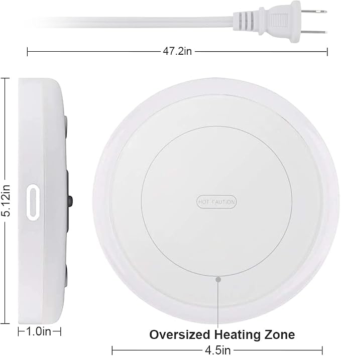 BESTINNKITS Smart Coffee Set Auto On/Off Gravity-Induction Mug Office Desk Use - Image 3