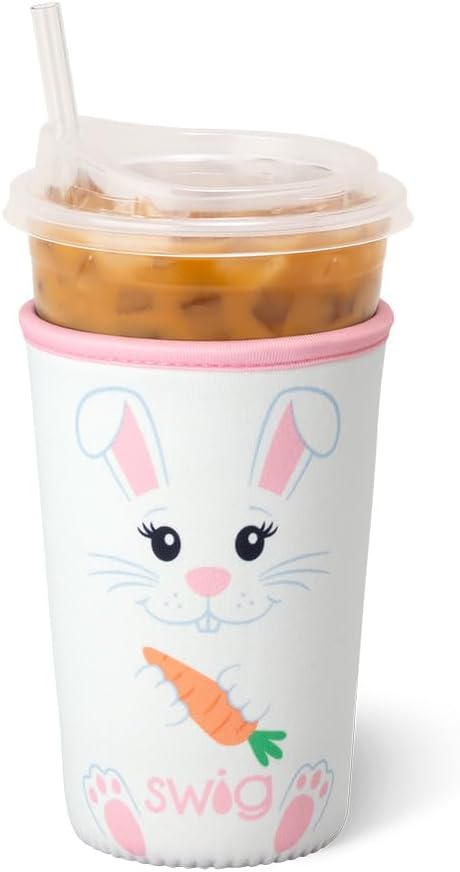 Swig Life Medium Iced Cup Coolie, Standard 22oz Iced Coffee Cup Insulator Sleeve by SwigLife