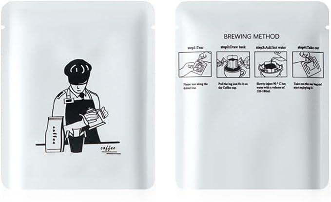 100Pcs Coffee Drip Packing Bag Open Top Pouch Package Bag - Image 4